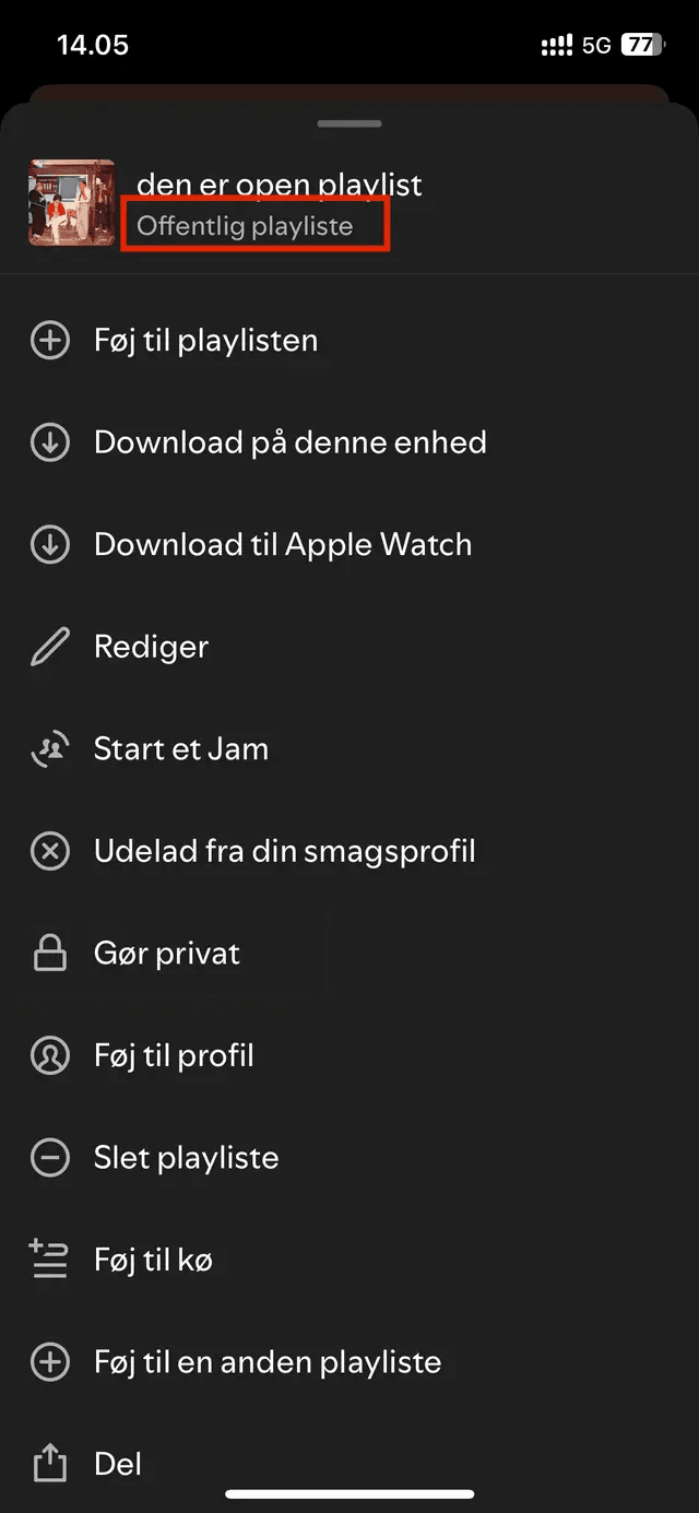 Playlist ready