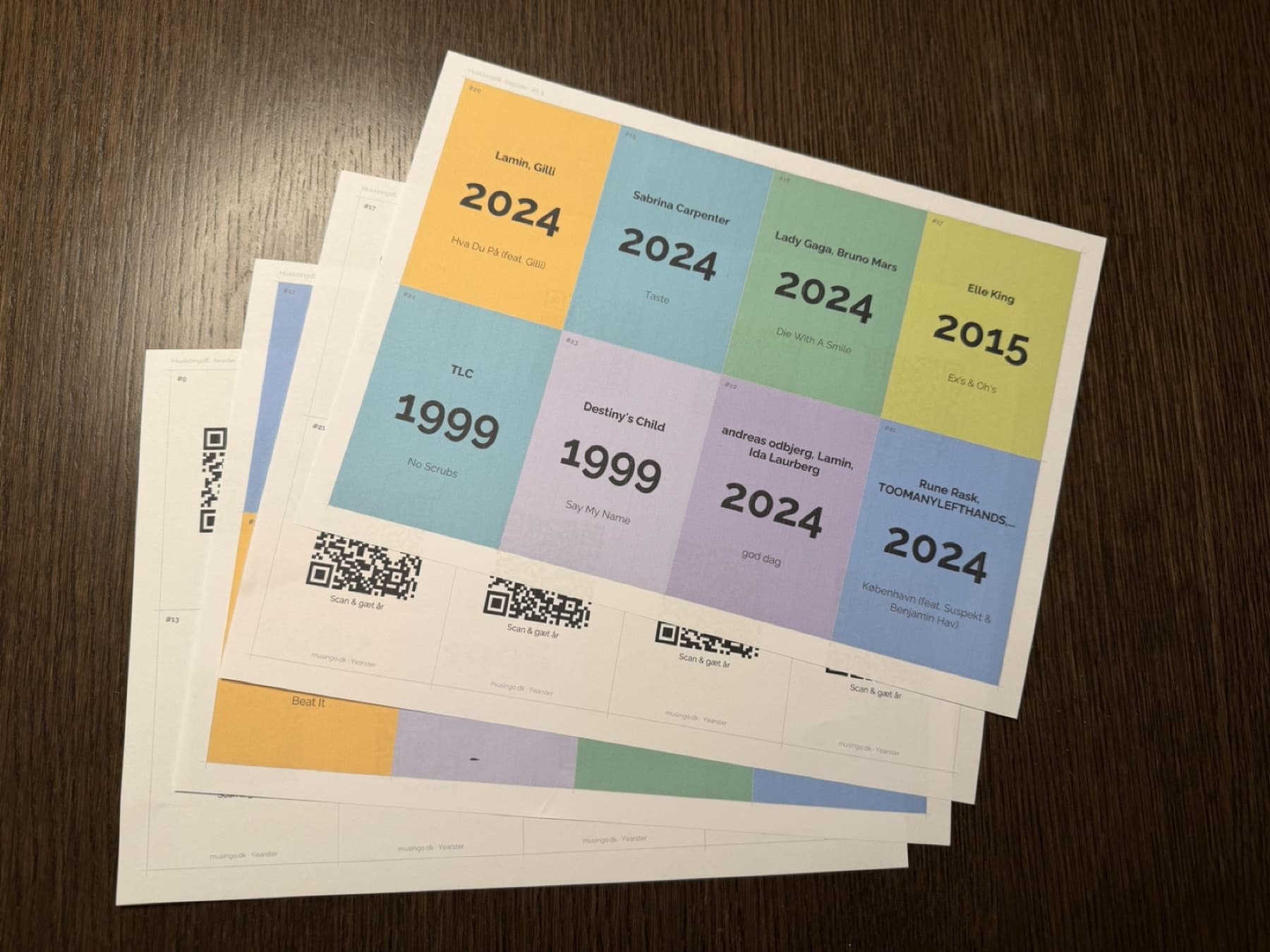 Print the cards
